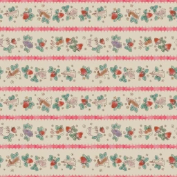Amostra de tecido Strawberry Thief Cotton Print