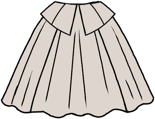 Circle Peplum Skirt