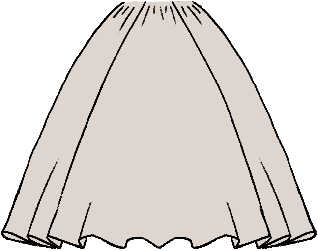 Gathered Ballgown Skirt