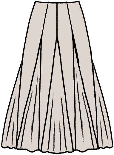 Godet Skirt