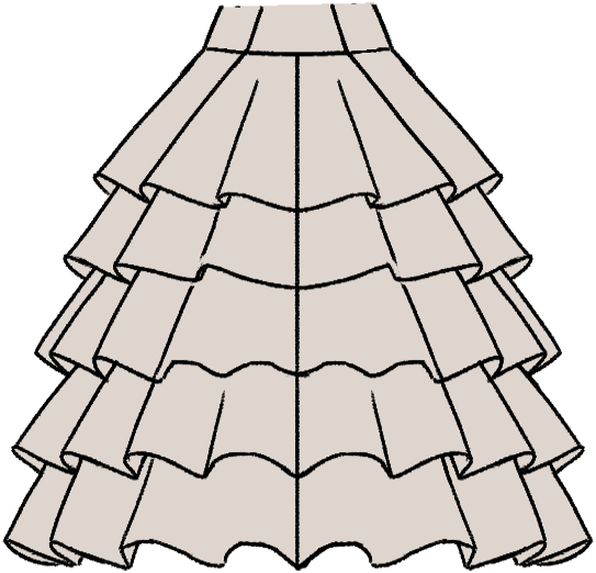 Ruffle Skirt