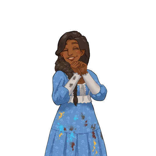 Priya, feliz