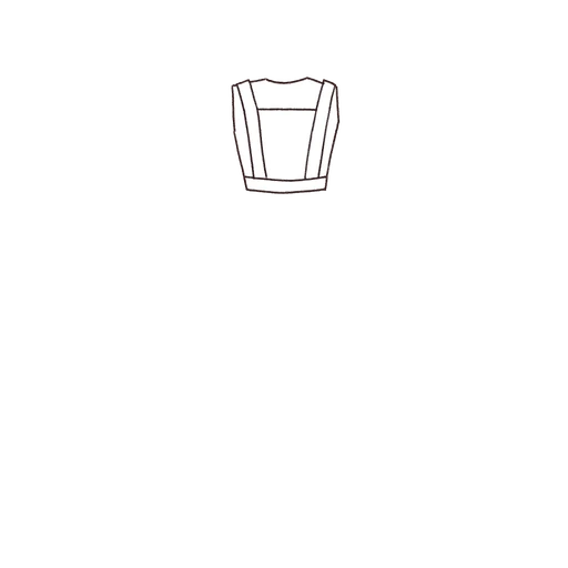 Esboço de Apron Bodice, variante 2
