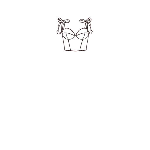 Esboço de Bustier Bodice, variante 3