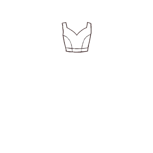 Esboço de Heart Princess Bodice, variante 2
