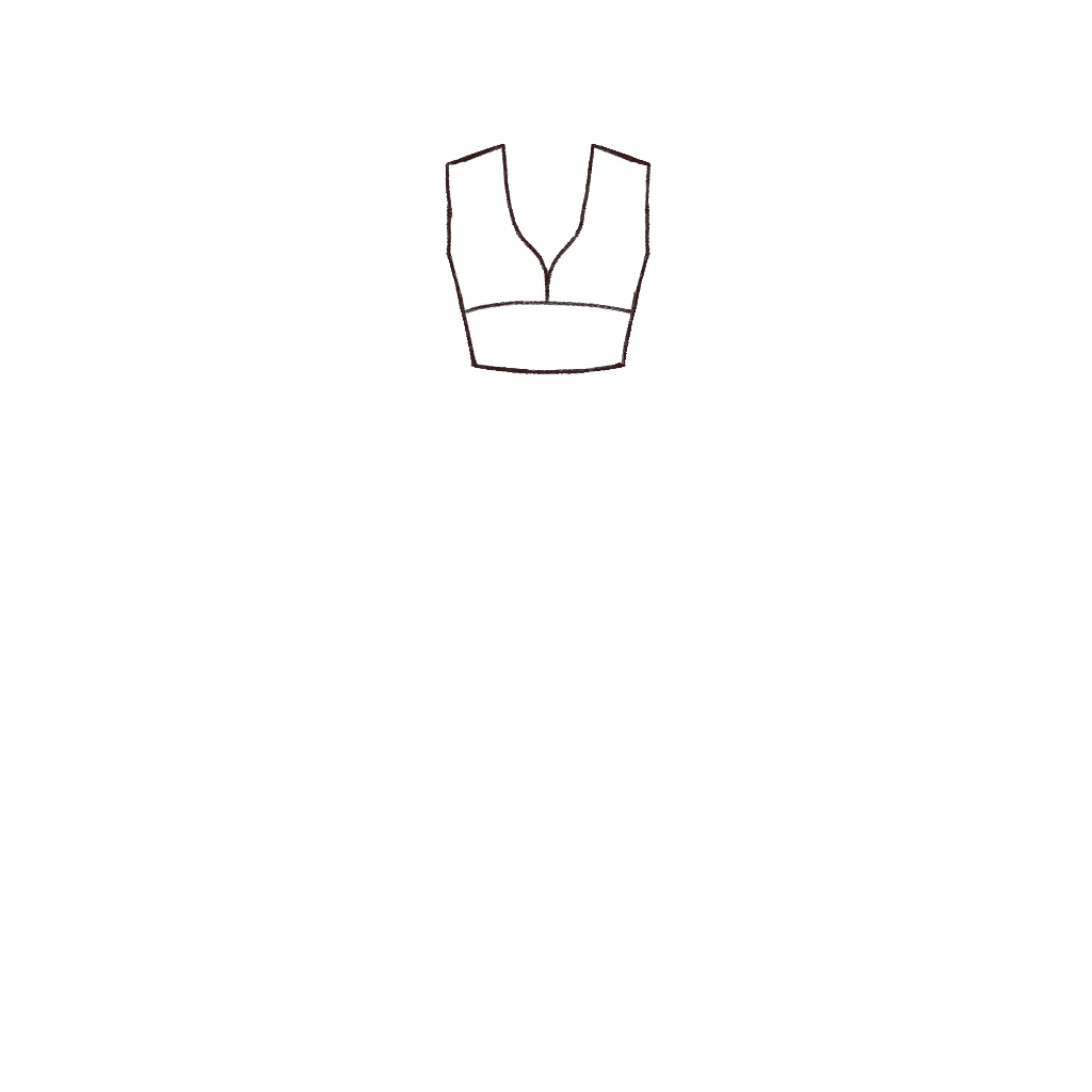 Esboço de Katarina Bodice, variante 1