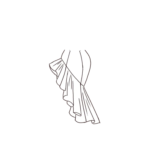 Esboço de Koi Skirt, variante 2