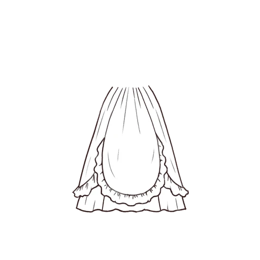 Esboço de Mother of Pearl Skirt, variante 1