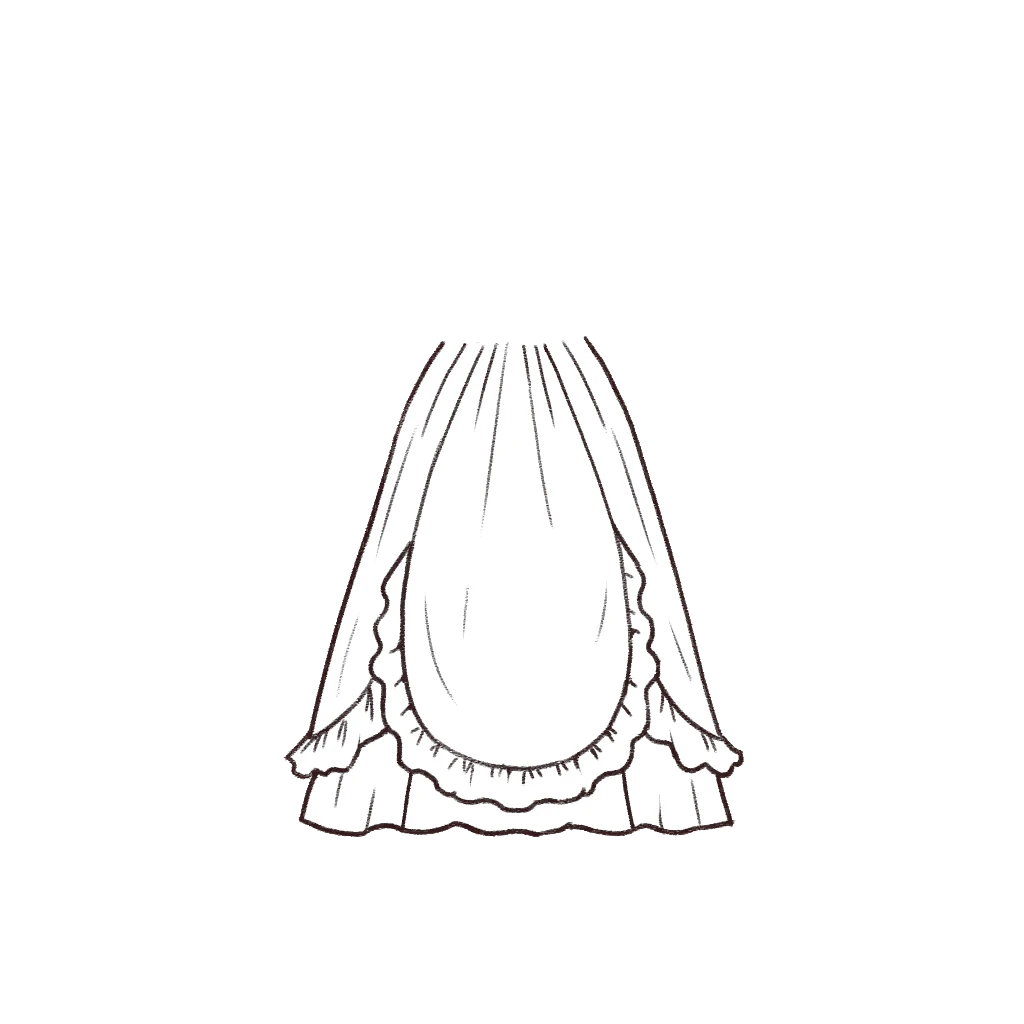 Esboço de Mother of Pearl Skirt, variante 1