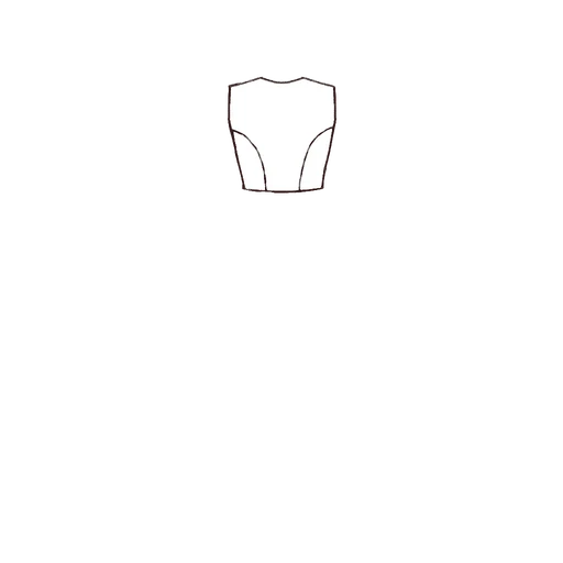 Esboço de Princess Bodice, variante 1