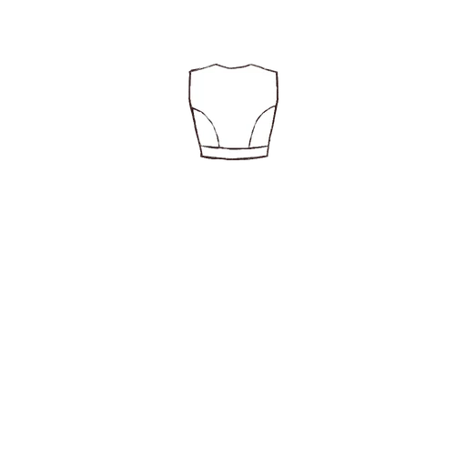 Esboço de Princess Bodice, variante 2