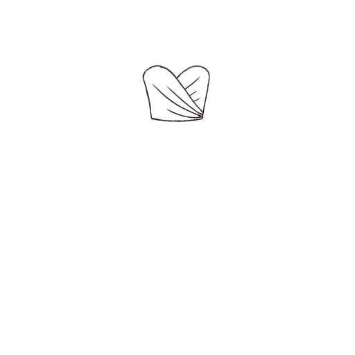 Esboço de Ruched Sweetheart Bodice, variante 2