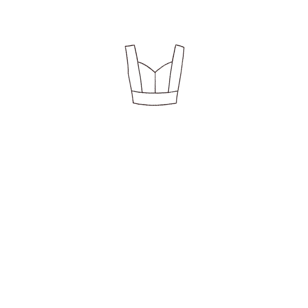 Esboço de Sax Bodice, variante 1