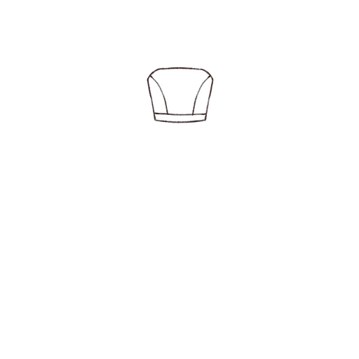 Esboço de Strapless Bodice, variante 2