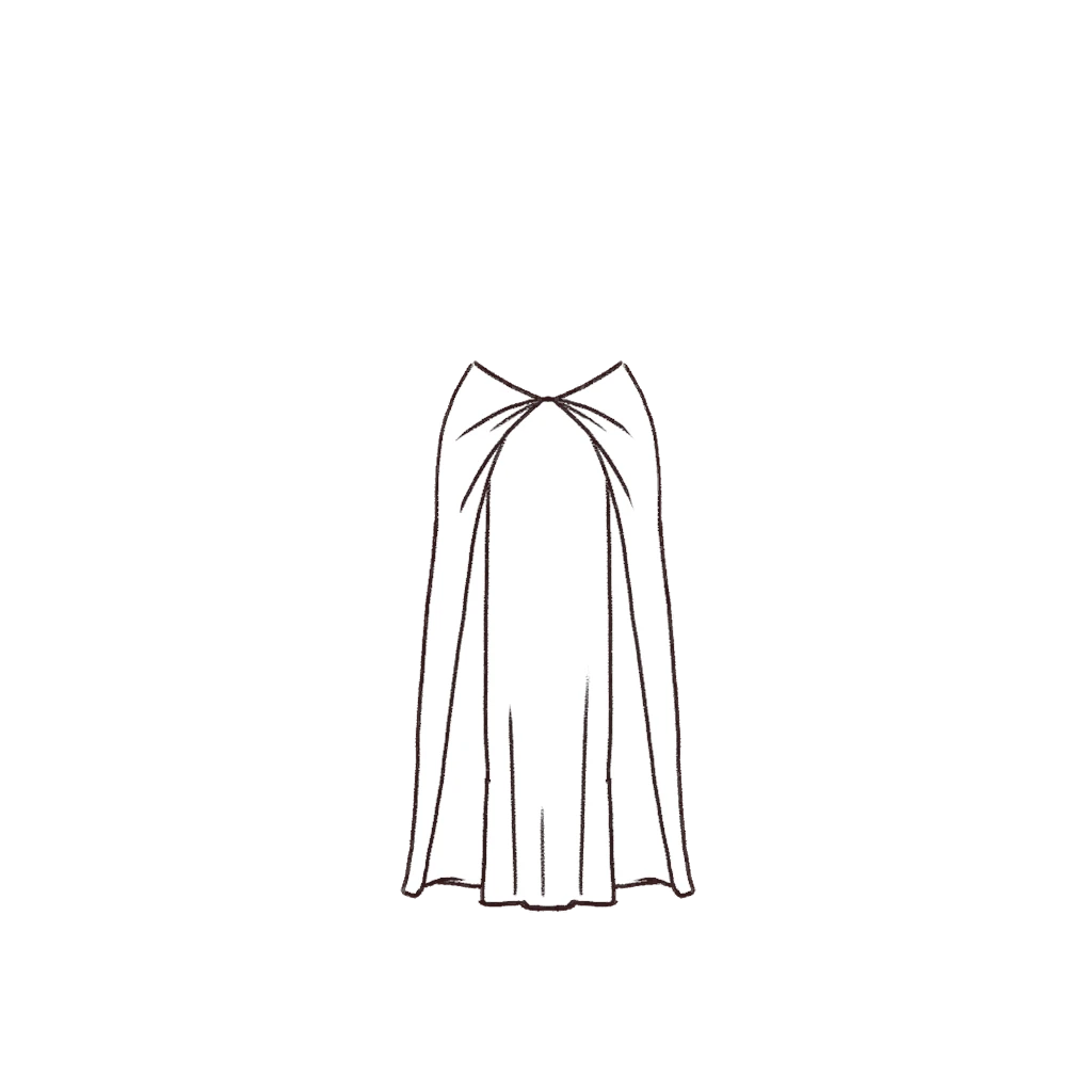 Esboço de Twilight Hour Skirt, variante 1