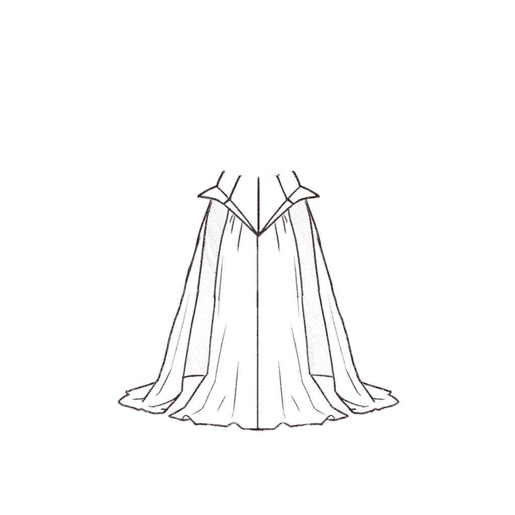 Esboço de Viper Skirt, variante 1