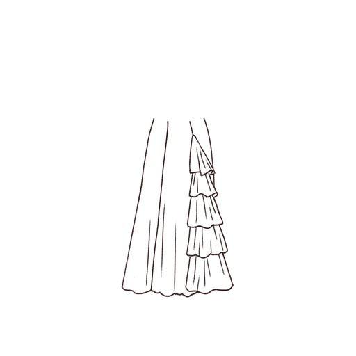 Esboço de Wavecrest Skirt, variante 2