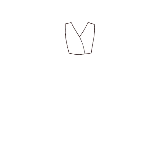 Esboço de Wrap Bodice, variante 2